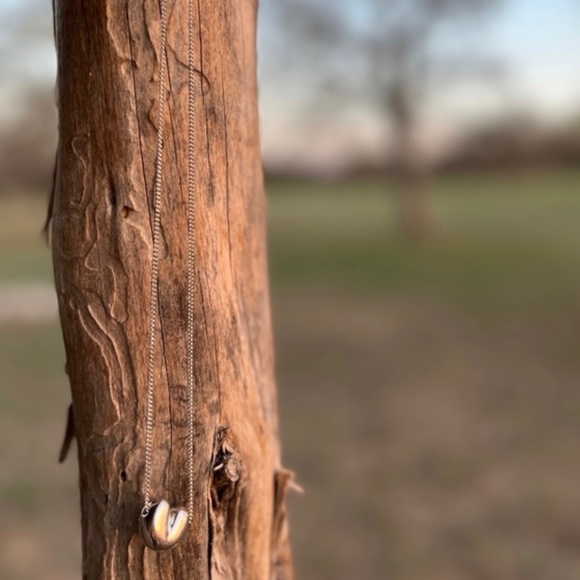 Handcrafted Silver Xilo Heart Pendant Necklace - Picture 4 of 5